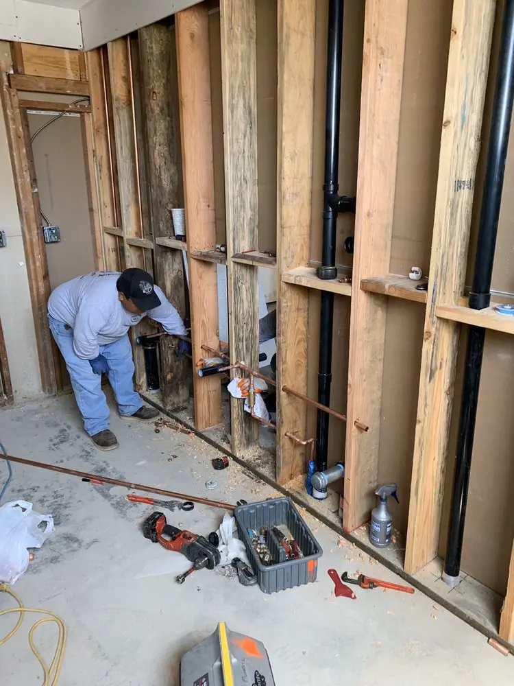 Commercial rough-in plumbing for Gas Line Repair in Babcock North